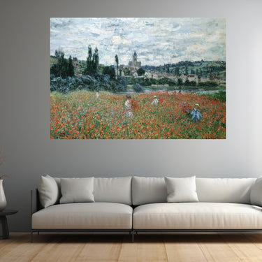 Poppy Field Painting Claude Monet